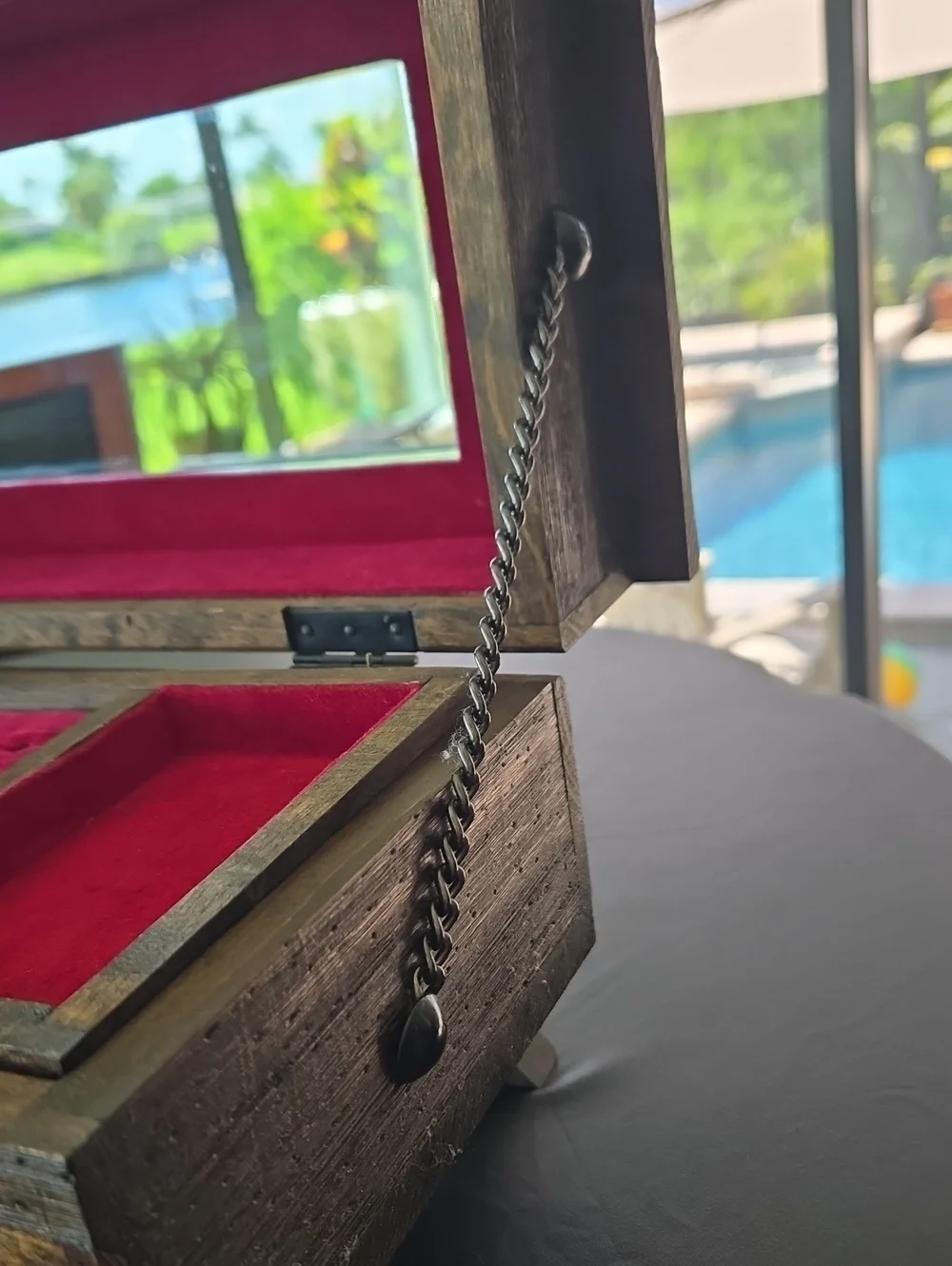 Vintage Wood Jewelry Box